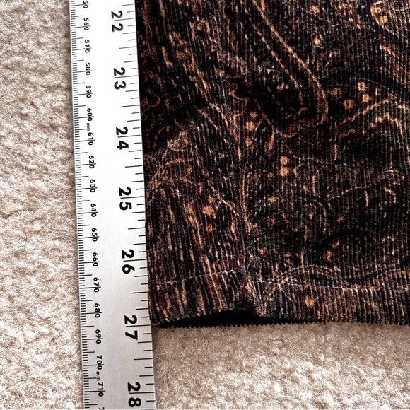 Lauren Ralph Lauren Corduroy Paisley Vintage Pants - Picture 10 of 11